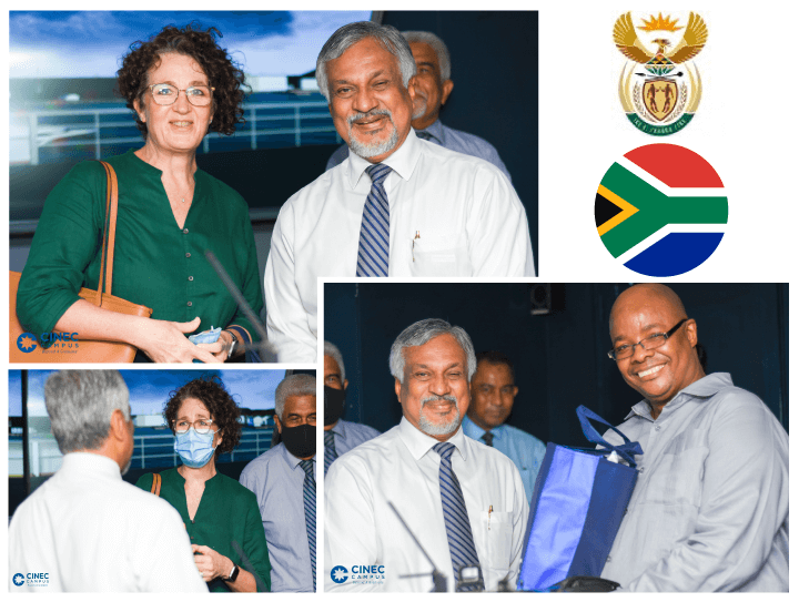 South African High Commissioner to Sri Lanka & Maldives and Counsellor: Political /Deputy High Commissioner of South African High Commission in Colombo, visited CINEC Campus 